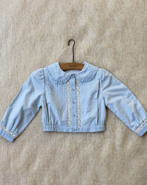 LILI et NENE キッズ BONJOUR 2023AW KIDS CROP SHIRT - long sleeves