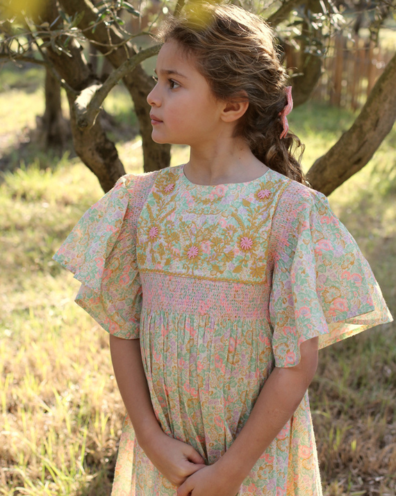 LILI et NENE キッズ BONJOUR 2023SS KIDS Rosalie dress