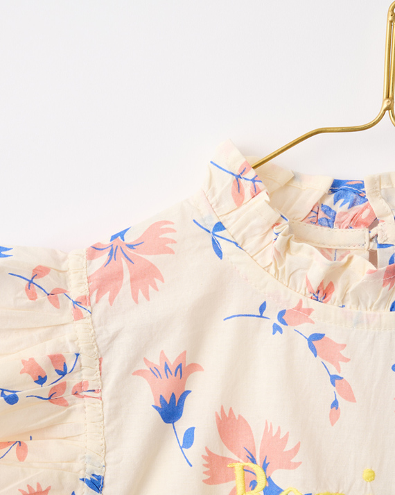 LILI et NENE キッズ BONJOUR 2023SS KIDS Top with flounce（Paris