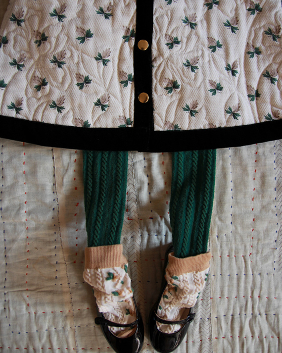 新品♡ bonjour skirt dress ＆scarf 8Y♡ Bonjour Long skirt dress 