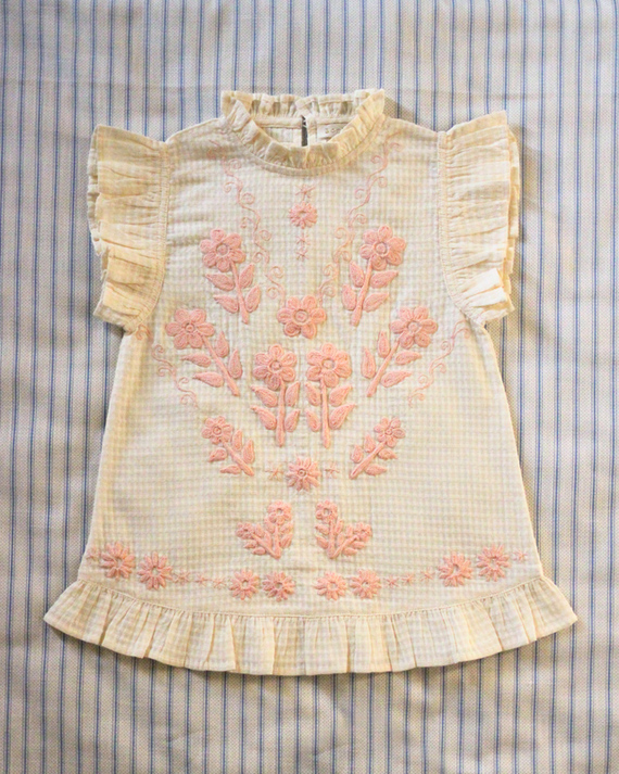 10Y Bonjour ブラウス チュニック 刺繍 - キッズ服(100cm~)