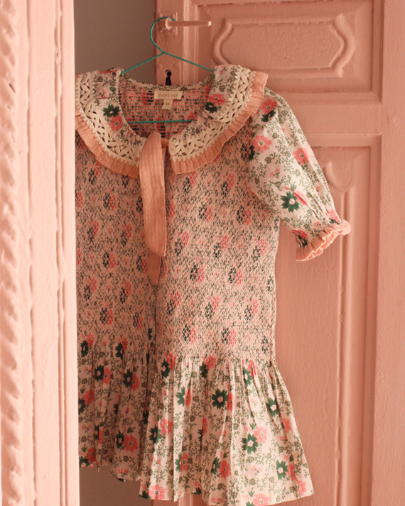 LILI et NENE キッズ BONJOUR 2024SS KIDS TIE TUNIQUE 