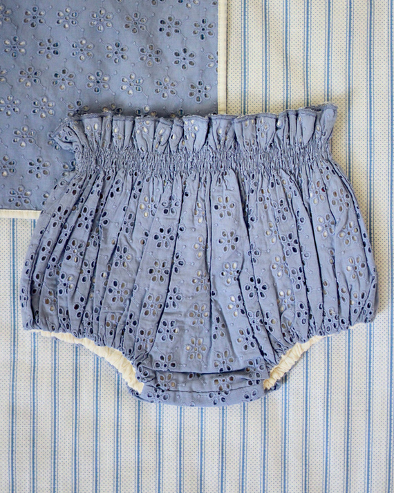 LILI et NENE ベビー BONJOUR 2024SS BABY SET: REVERSIBLE BLOOMER+