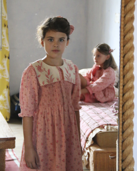 LILI et NENE キッズ BONJOUR 2025SS KIDS Tunique with emb collar