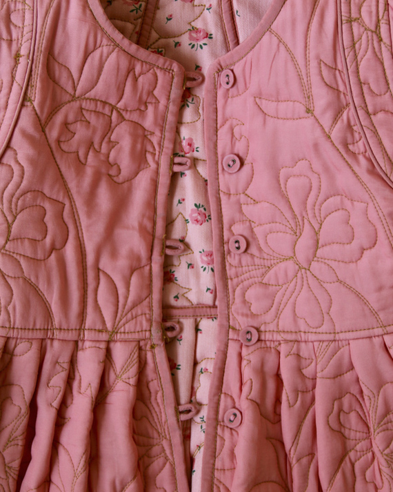 LILI et NENE キッズ BONJOUR 2025SS KIDS Reversible Quilted Jacket