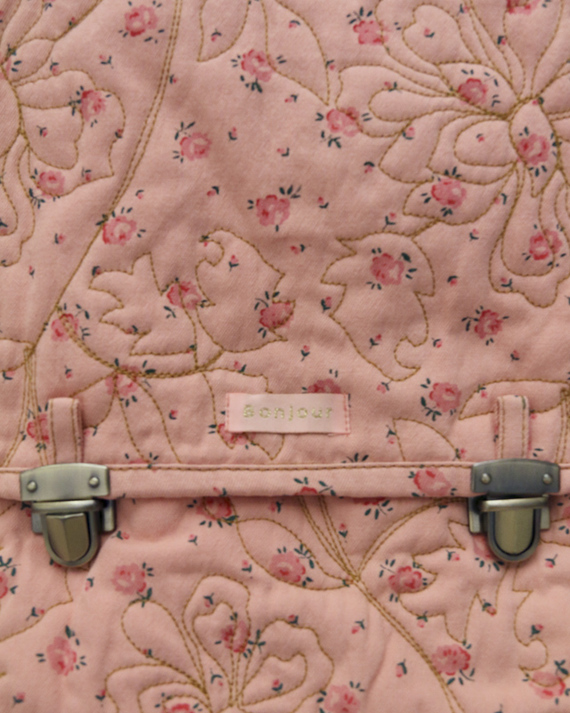 LILI et NENE キッズ BONJOUR 2025SS KIDS School Bag Rosa