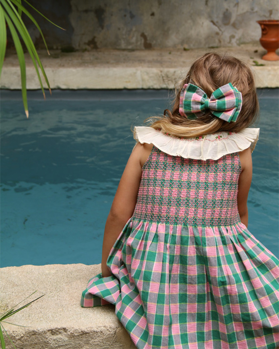 LILI et NENE キッズ BONJOUR 2025SS KIDS Ibiza Top + Hair clip Pink