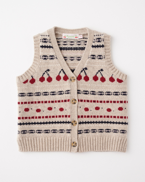 LILI et NENE キッズ BONPOINT 2023AW KIDS CARDIGAN THEVY（992 Gris