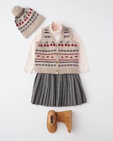 LILI et NENE キッズ BONPOINT 2023AW KIDS CARDIGAN THEVY（992 Gris