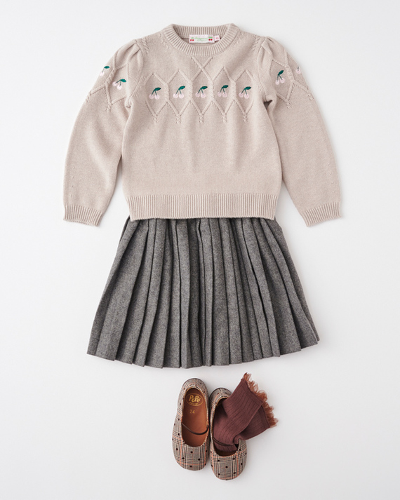 LILI et NENE キッズ BONPOINT 2023AW KIDS PULL DALPHONZA（192 GRIS