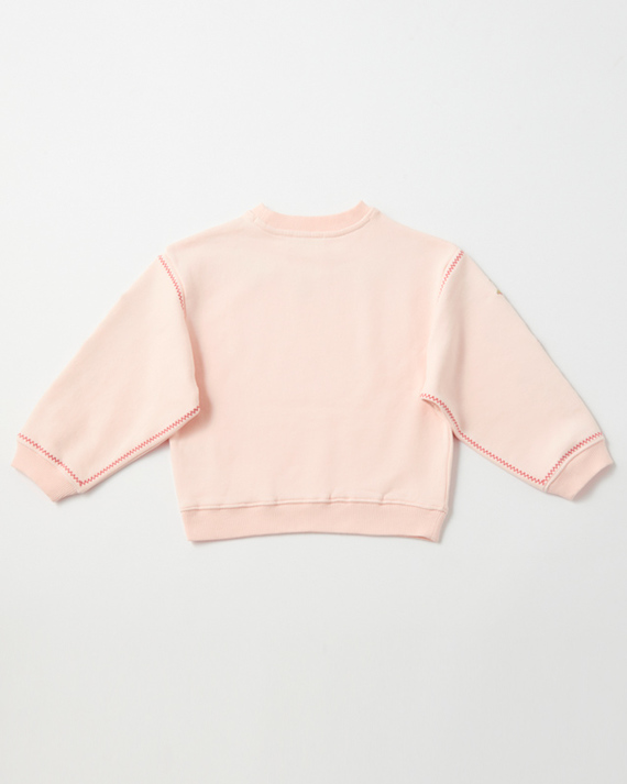 LILI et NENE BONPOINT（ボンポワン） 【SALE 30%OFF】BONPOINT 2024AW KIDS SWEAT  DOLORES（121 UPB ROSE PALE）6A-8A