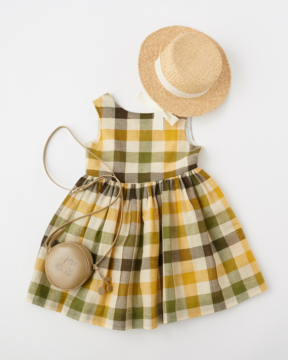 Bonpoint♡GOMETTEバッグ♡ LILI et NENE キッズ BONPOINT KIDS SAC GOMETTE（032C OR）