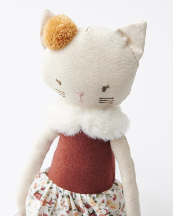 LILI et NENE キッズ BONTON 猫のぬいぐるみ（000 DIVERS オレンジ）