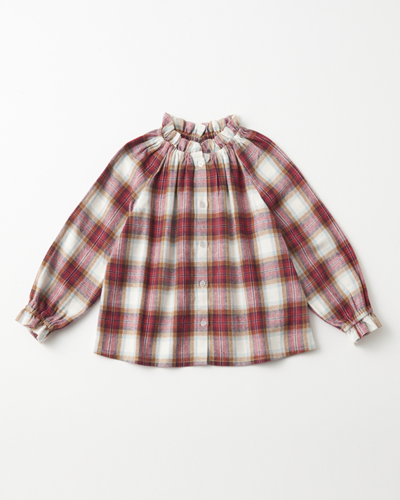 LILI et NENE キッズ BONTON 2023AW KIDS HERMINE BLOUSE FILLE