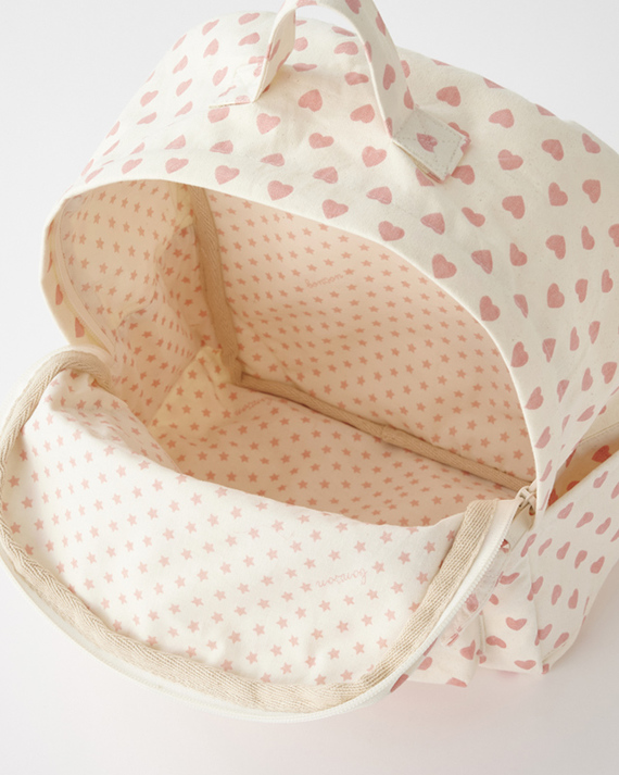 LILI et NENE キッズ BONTON 2023AW KIDS SAC A DOS PM EN TOILE
