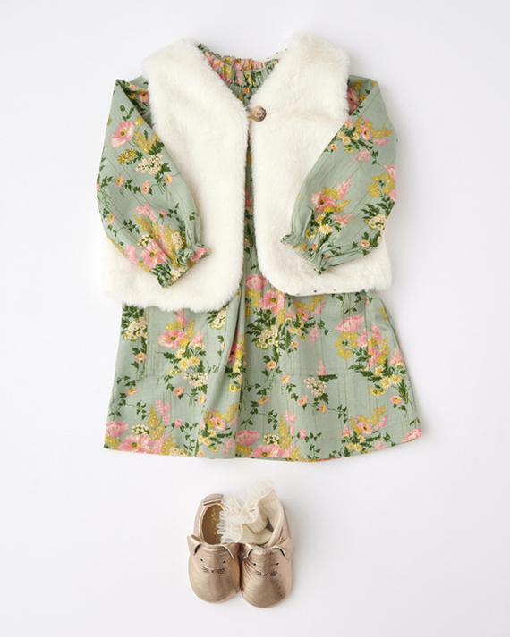 LILI et NENE キッズ BONTON 2023AW KIDS BETIBB GILET SM BEBE（BEIGE