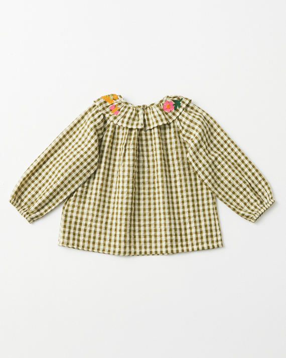 LILI et NENE ベビー BONTON 2023AW BABY HUGOLINE BLOUSE BEBE（VICHY