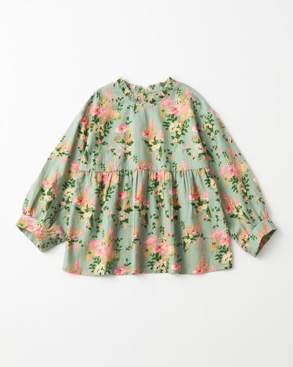 LILI et NENE キッズ BONTON 2023AW KIDS HONEY BLOUSE FILLE（FLEUR ...