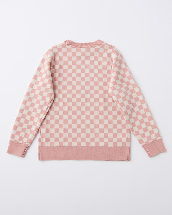 LILI et NENE キッズ BONTON 2023AW KIDS PULL DAMIER（DAMIER ROSE