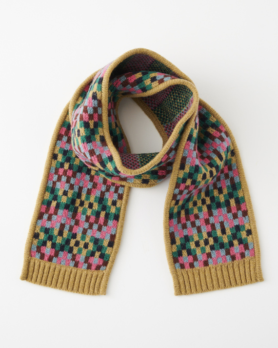 LILI et NENE キッズ CARAMEL 2022AW KIDS KNITTED SCARF（SAND