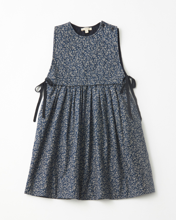 LILI et NENE キッズ CARAMEL 2023AW KIDS WOVEN DRESS（NAVY FLORAL