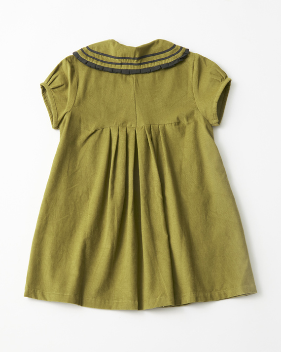 LILI et NENE キッズ CARAMEL 2023AW KIDS WOVEN DRESS（LIME ）8A-12A