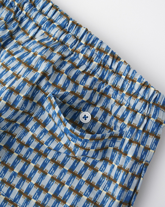 LILI et NENE キッズ CARAMEL 2023SS KIDS WOVEN TROUSER（BLUE