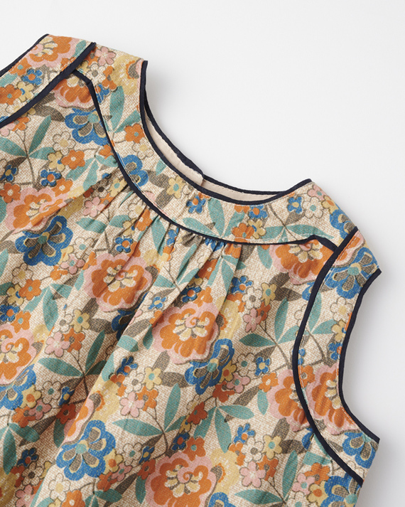 LILI et NENE キッズ CARAMEL 2023SS KIDS WOVEN DRESS（VINTAGEFLORAL