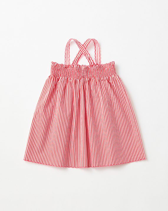 LILI et NENE ベビー CARAMEL 2024SS BABY CHERVIL BABY DRESS（RED