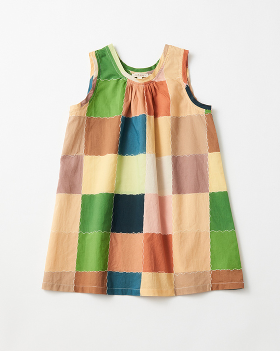 LILI et NENE キッズ CARAMEL 2024SS KIDS CICELY DRESS（GREEN 