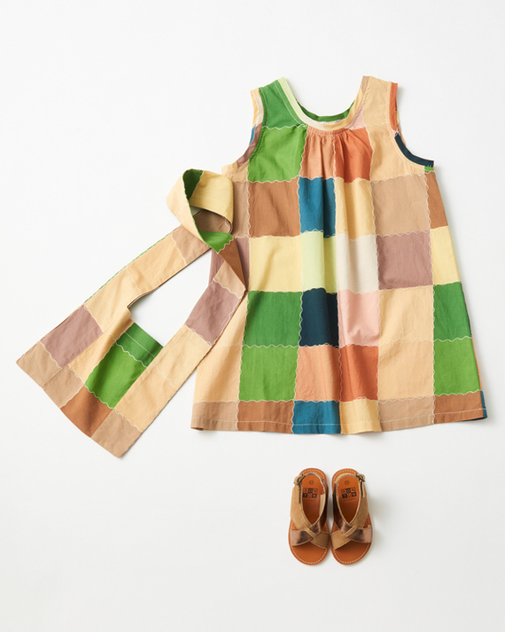【ファッション好きが選ぶ人気ブランドランキング】 et LILI NENE DRESS（GREEN CICELY KIDS 2024SS CARAMEL キッズ ワンピース