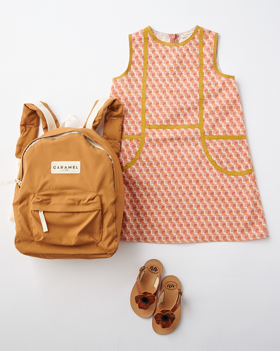 LILI et NENE キッズ CARAMEL 2025SS KIDS IRIE DRESS COTTON POPLIN