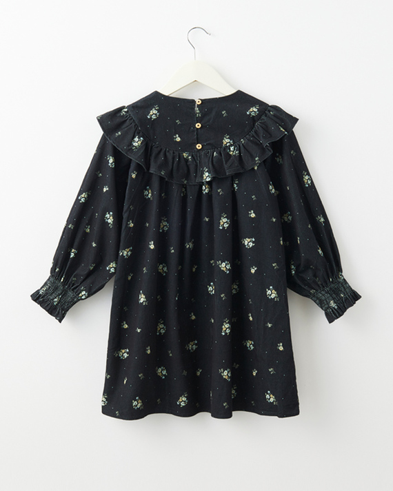 LILI et NENE ワンピース 【11/21までSALE 30%OFF】CERA UNA VOLTA 2023AW KIDS Emma Ls  Dress Black Flower（Black Flower ）10A