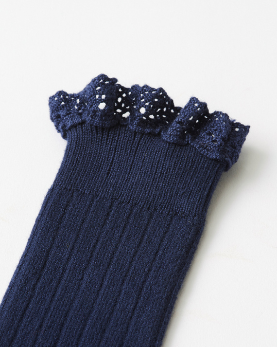 LILI et NENE ベビー COLLEGIEN BABY Josephine-Lace-Trim