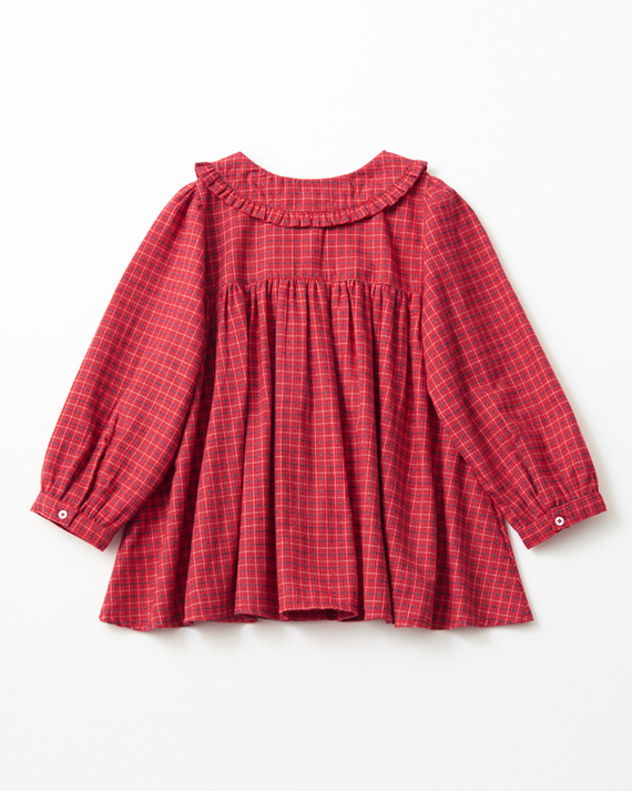 LILI et NENE キッズ EMILE&IDA 2023AW KIDS DRESS（ECOSSAIS ）3A-4A