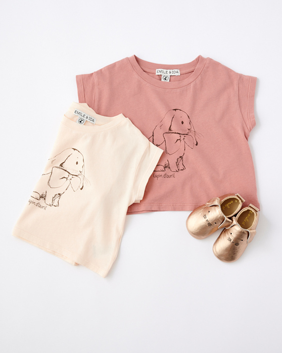 LILI et NENE キッズ EMILE ET IDA 2024SS KIDS TEE SHIRT COTON BIO