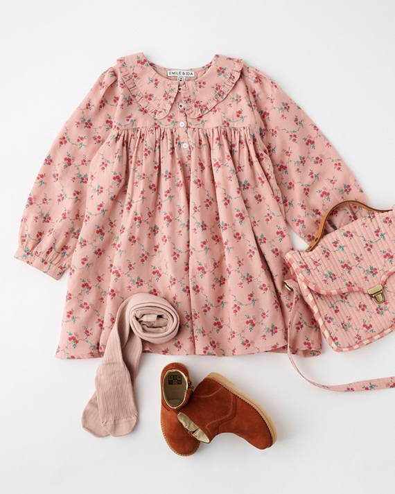 Emile et Ida エミールエイダ　ワンピース　ドレス　3y emile et ida ワンピース dress vichy cafe | tamago paris