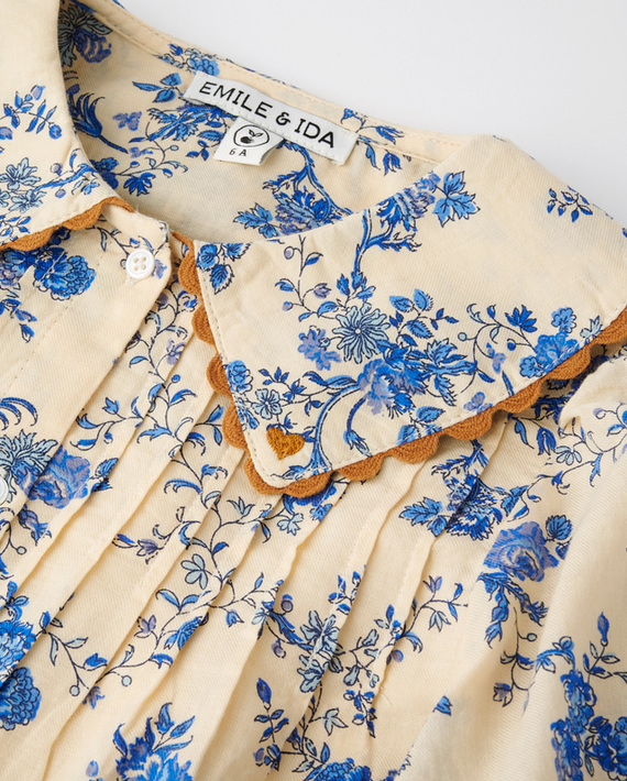 LILI et NENE キッズ EMILE ET IDA 2025AW KIDS ROBE ORCHID BLEU