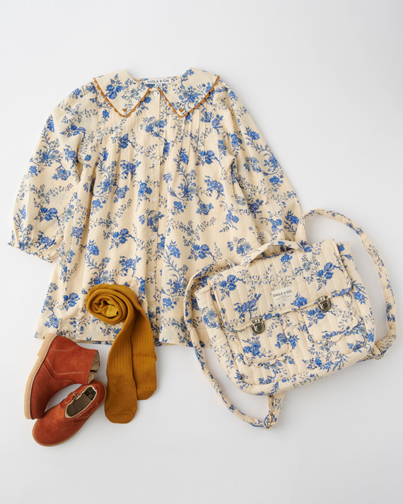 LILI et NENE キッズ EMILE ET IDA 2025AW KIDS ROBE ORCHID BLEU