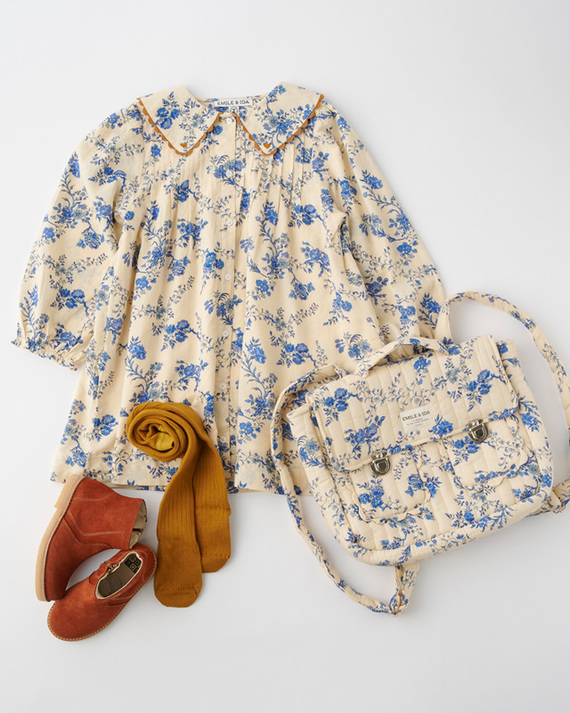 LILI et NENE キッズ EMILE ET IDA 2025AW KIDS CARTABLE（ORCHID BLEU）