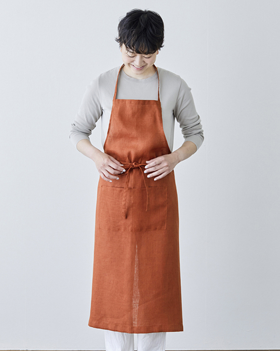 foglinenworks オーバーエプロン ブラウン廃盤色 foglinenworks オーバーエプロン ブラウン廃盤色 foglinenworks