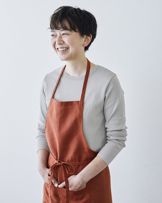 未使用★Gauze# ガーゼ ワークタブリエ　ワークエプロン コットンリネン 未使用☆Gauze# ガーゼ ワークタブリエ ワークエプロン コットン