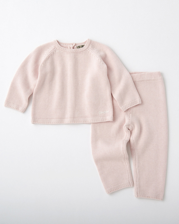 LILI et NENE ベビーのギフトセット BONTONベビーニットセットアップ 