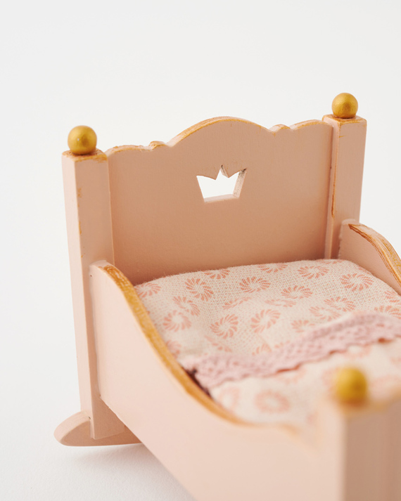 LILI et NENE MAILEG（メイレグ） MAILEG 赤ちゃんネズミのベッド/ローズ